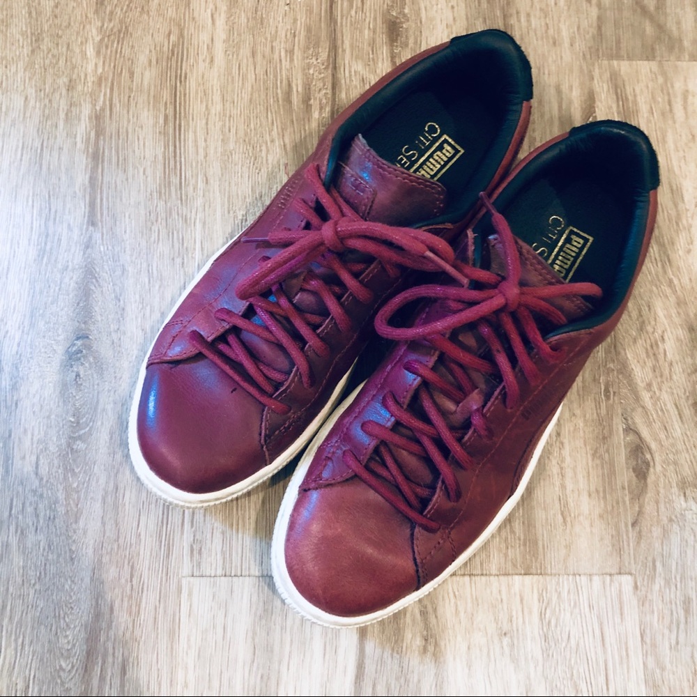 Puma Basket Citi Series Leather Sneakers w 7.5 M 6